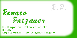 renato patzauer business card